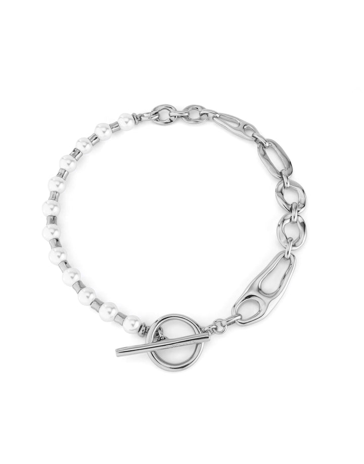 UNOde50 Silver Pearl & Match Joyful Necklace