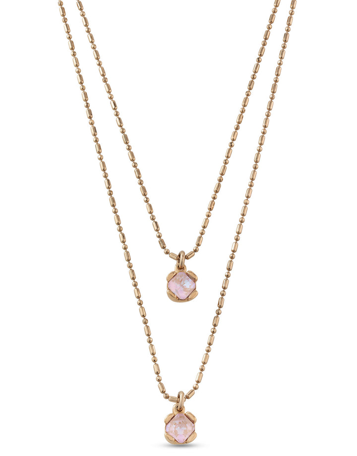 UNOde50 Gold Aura Pink Charismatic Necklace