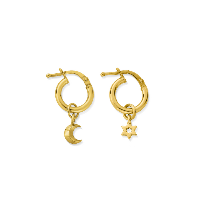 ChloBo Gold Wisdom & Guidance Small Hoops Earrings