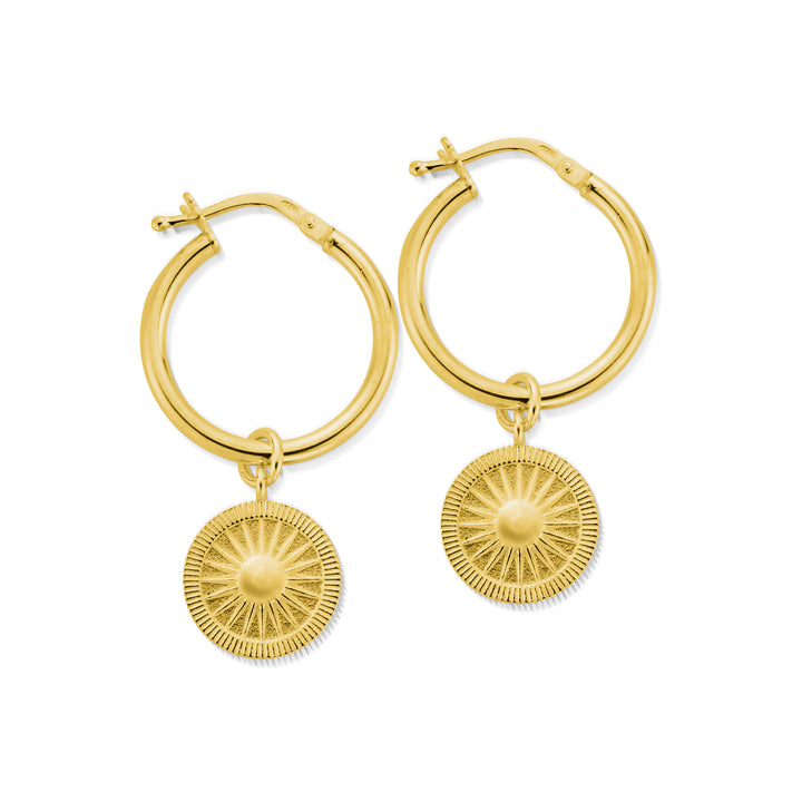 ChloBo Gold Sun Catcher Hoops