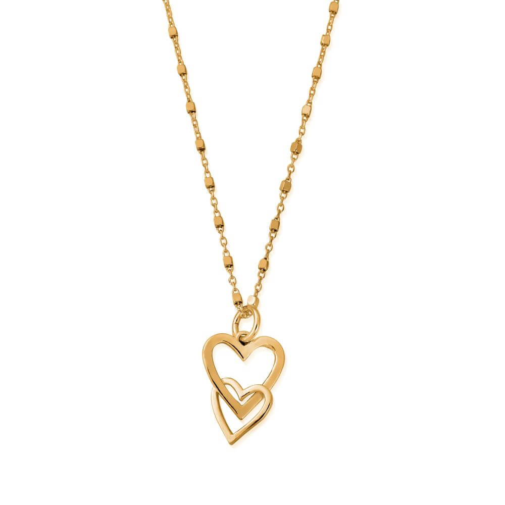 Chlobo Gold Interlocking Love Heart Necklace – Mococo