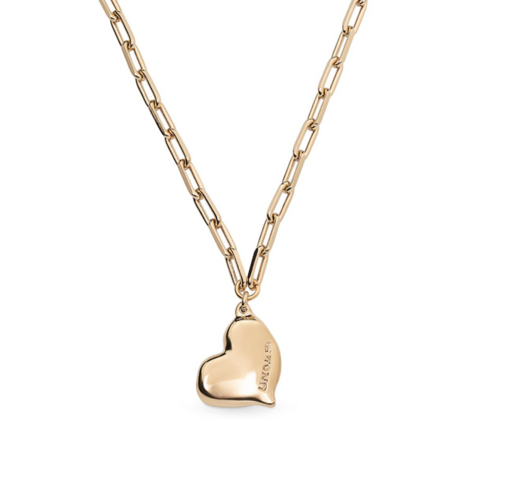 UNOde50 Gold Heartbeat Necklace