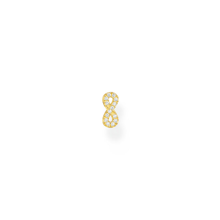 Thomas Sabo CZ Gold Infinity Single Ear Stud