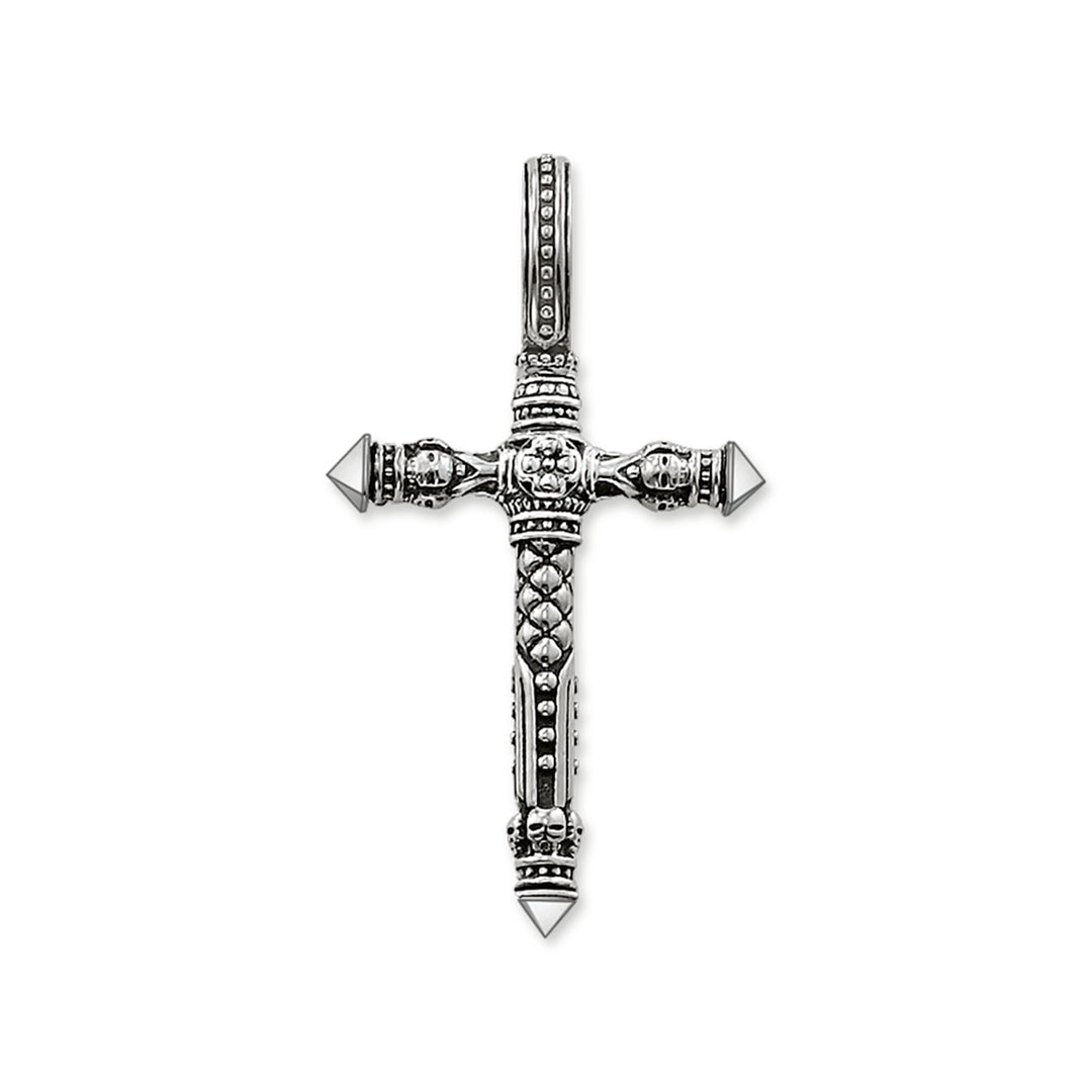 Thomas Sabo Silver Small Skull Cross Pendant