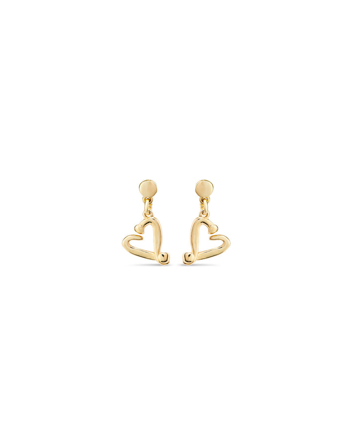 UNOde50 Gold One Love Earrings