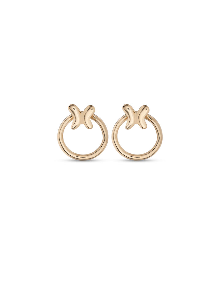 UNOde50 Gold Butterfly Effect Earrings