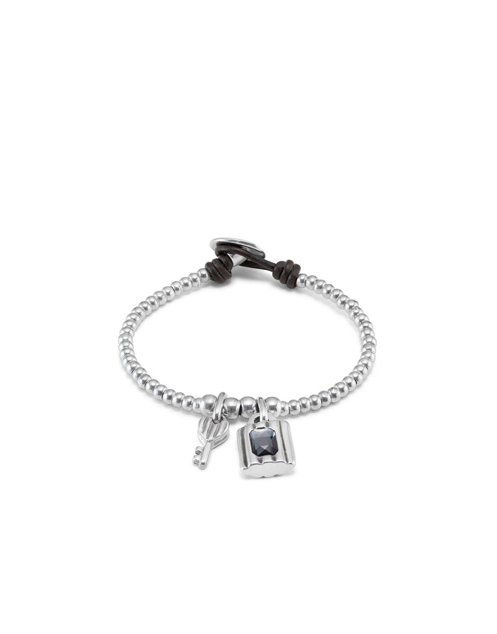 UNOde50 Silver Hopeful key Confident Bracelet