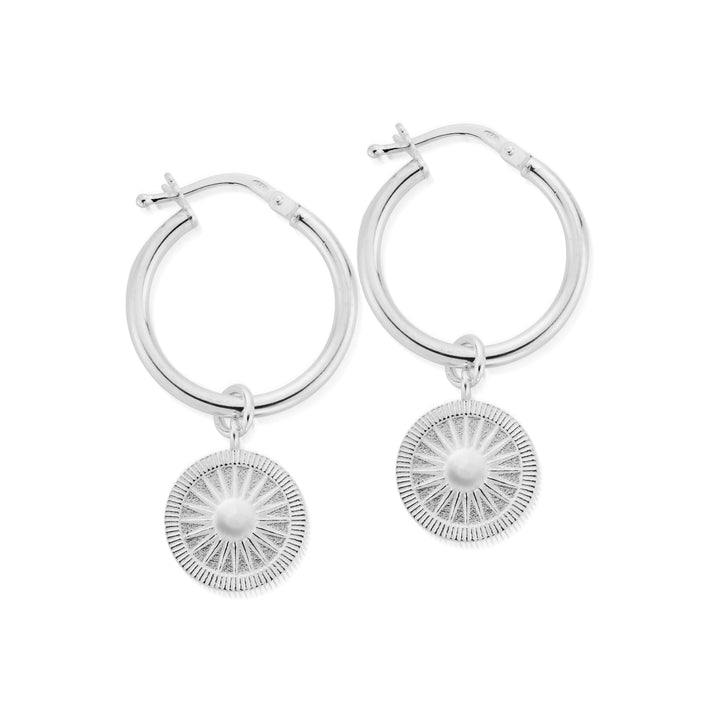 ChloBo Silver Sun Catcher Hoops