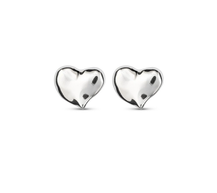 UNOde50 Silver UNO Heart Earrings