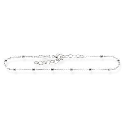 Thomas Sabo Silver Fine Beaded Ankle Chain
