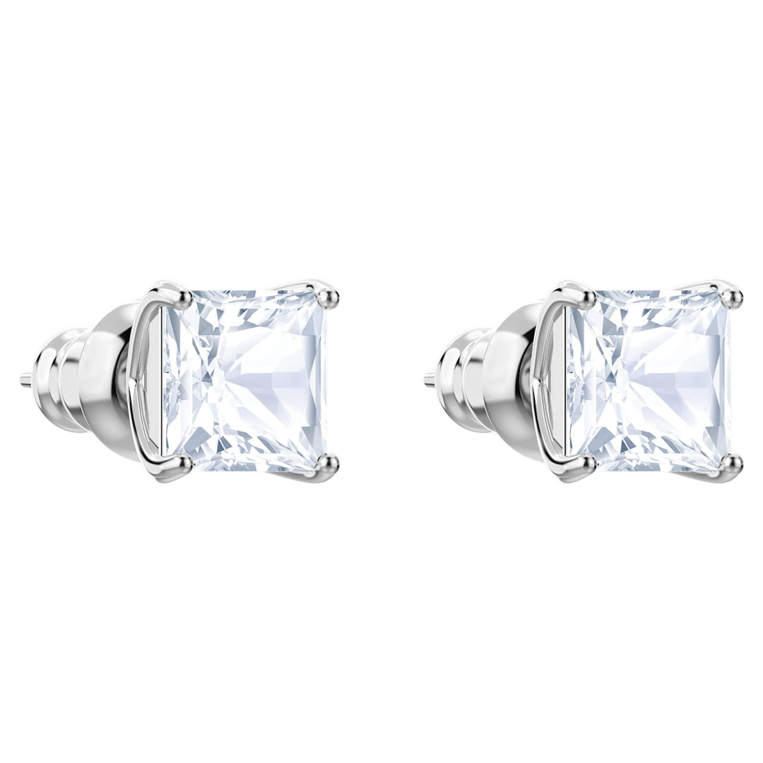 Swarovski Silver Stilla Square Stud Earrings