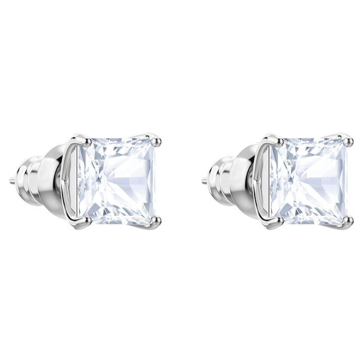 Swarovski Silver Stilla Square Stud Earrings