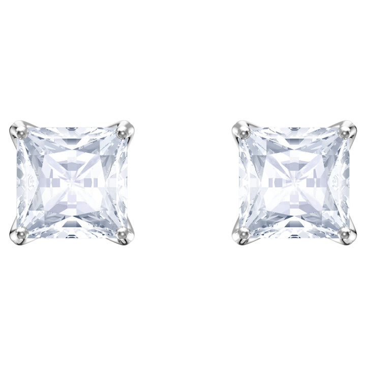 Swarovski Silver Stilla Square Stud Earrings