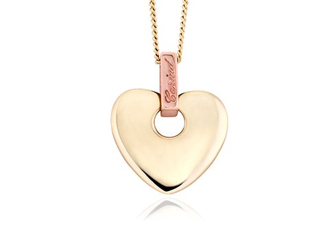 Clogau Gold Yellow Gold Cariad Heart Necklace