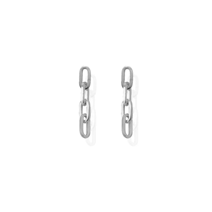 ChloBo Silver Mini Four Link Earrings