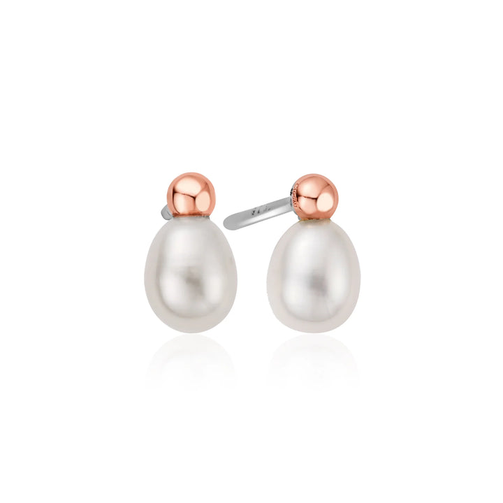 Clogau Welsh Beachcomber Pearl Stud Earrings