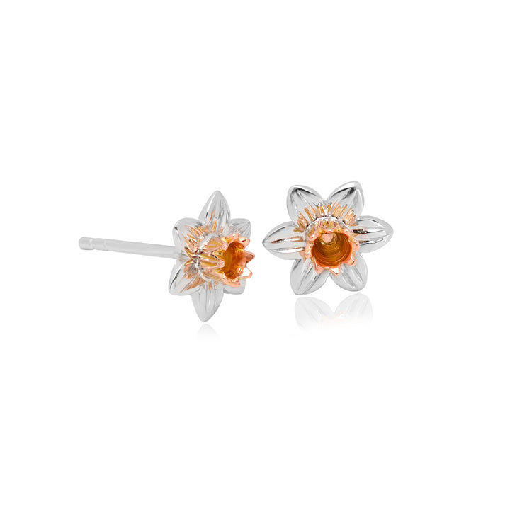 Clogau Daffodil Silver Stud Earrings