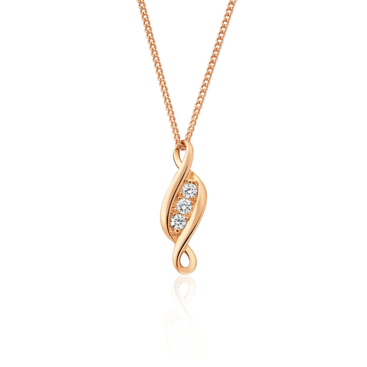 Clogau Gold 1854 Past Present Future 18ct Gold Pendant