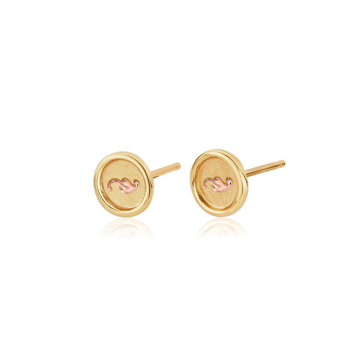 Clogau Gold Tree Of Life Insignia Round Stud Earrings