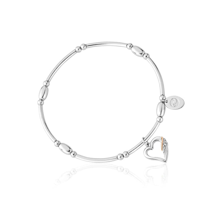 Clogau Past Present Future Silver Heart Affinity Beaded Bracelet