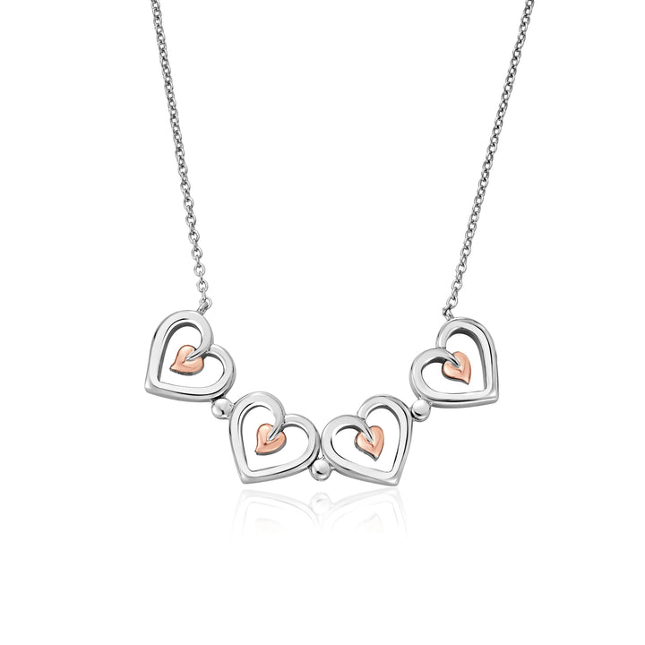 Clogau Tree Of Life Silver Heart Necklace