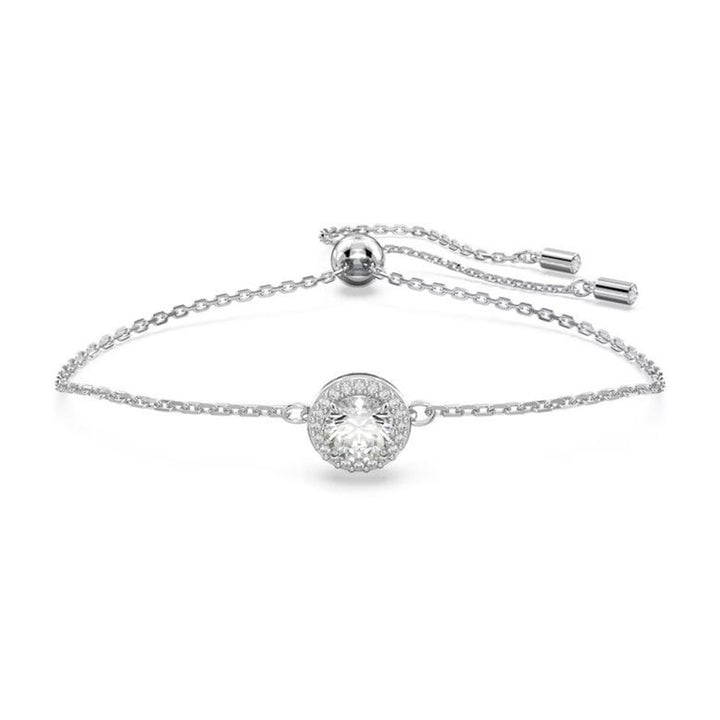 Swarovski Silver Una Round Cut Pave Bracelet