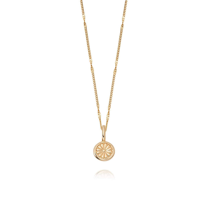 Daisy London Gold Plate Bloom Mini Pendant Necklace