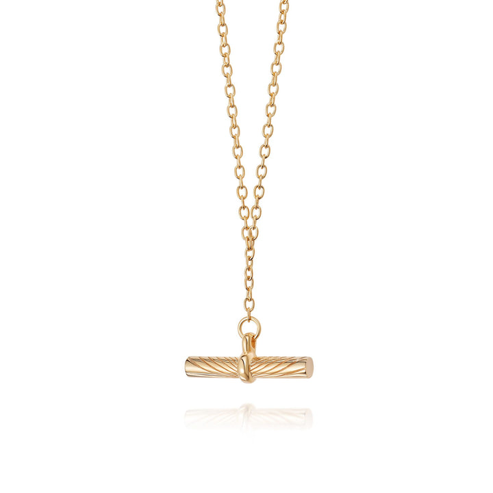 Daisy London 18ct Gold Estee Lalonde Tbar Necklace