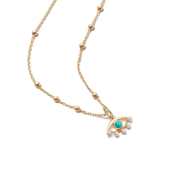 Daisy London Gold Evil Eye Necklace