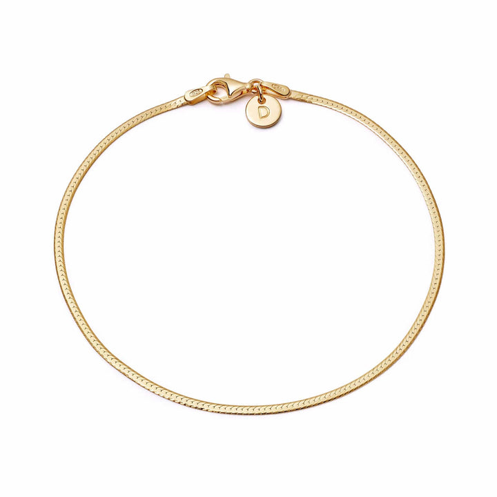 Daisy London Gold Fine Snake Chain Bracelet