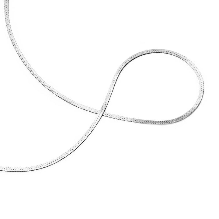 Daisy London Silver Fine Snake Chain Necklace