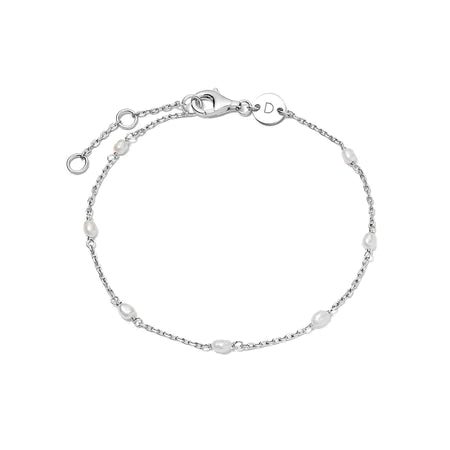 Daisy London Silver Treasures Seed Pearl Chain Bracelet