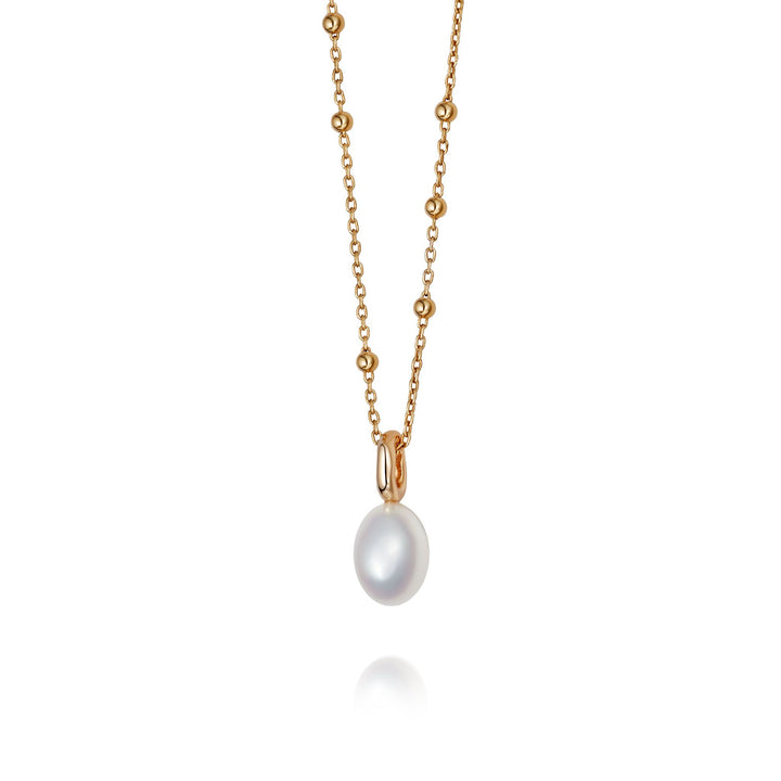 Daisy London 18ct Gold Plate Treasures Baroque Pearl Necklace