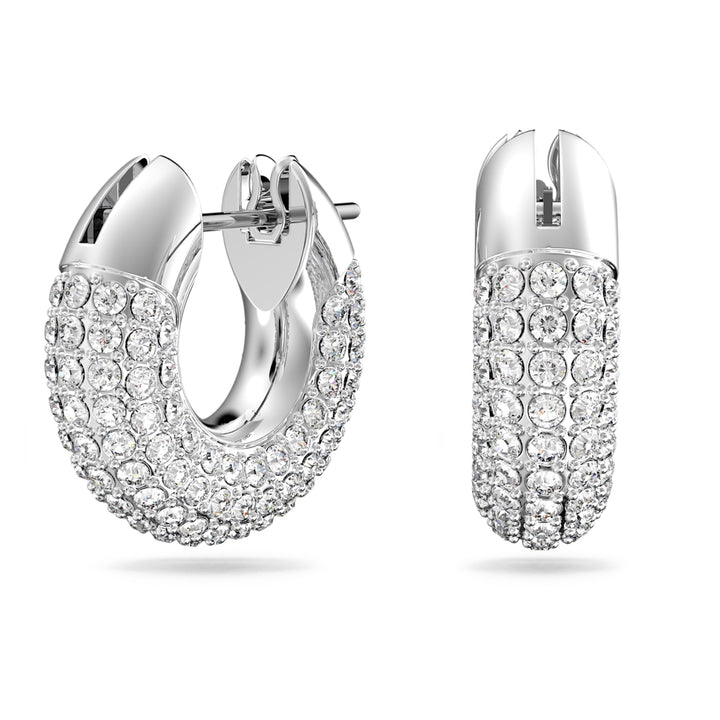 Swarovski Silver Dextera Hoop Earrings