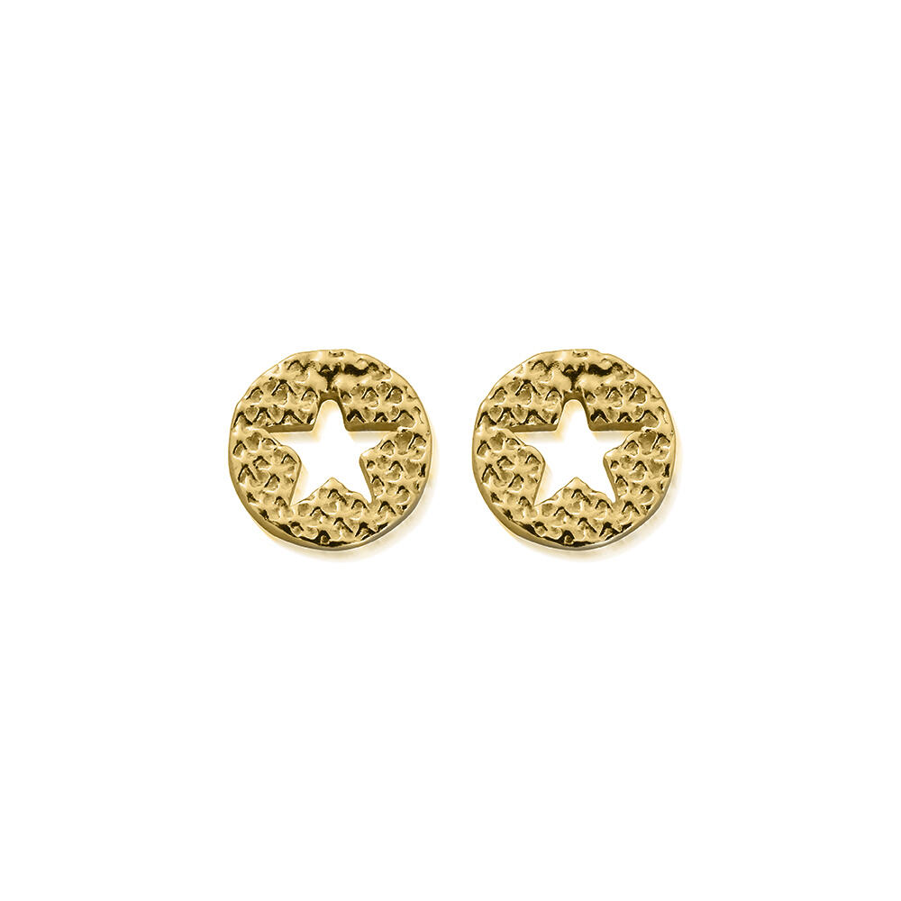 ChloBo Gold Star in Circle Earrings