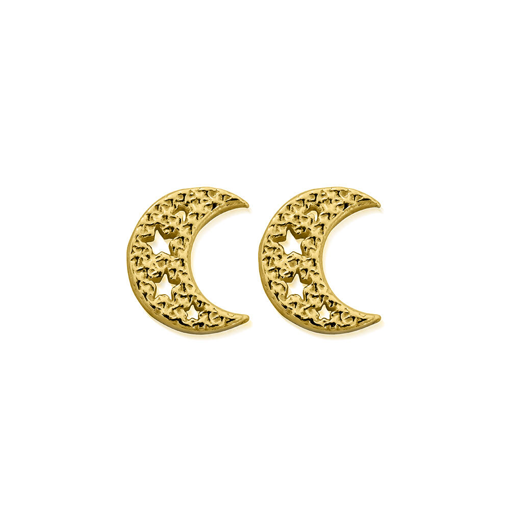 ChloBo Gold Starry Moon Earrings