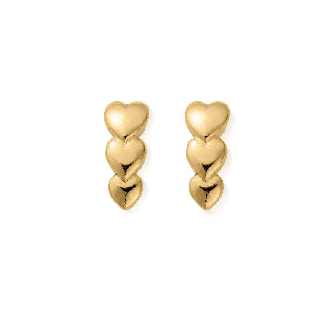 Chlobo Gold Life Lover Stud Earrings