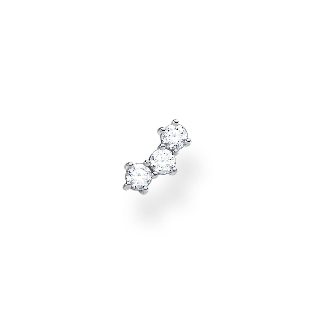 Thomas Sabo Trio CZ Silver Single Ear Stud