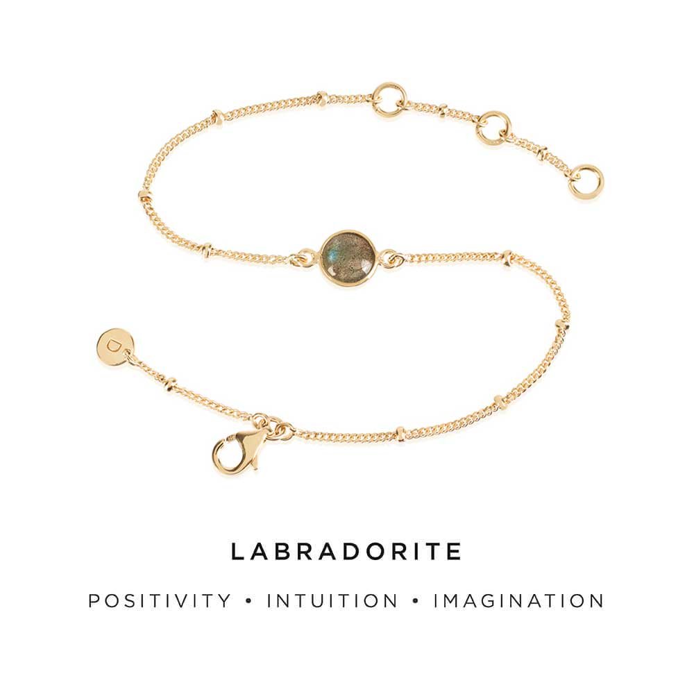 Daisy London Gold Labradorite Healing Bracelet