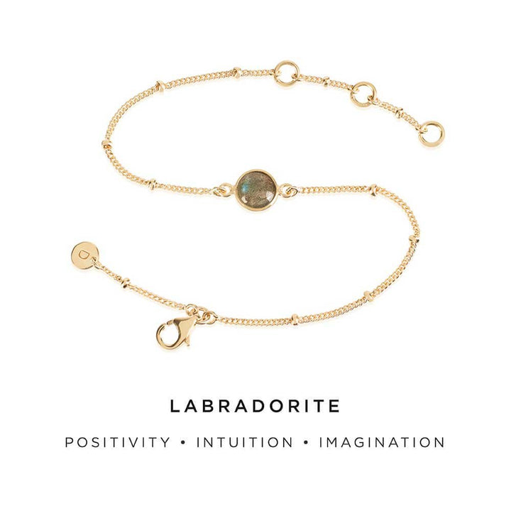 Daisy London Gold Labradorite Healing Bracelet