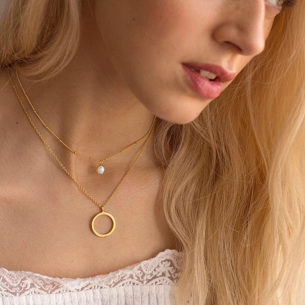 Daisy London Gold Howlite Necklace