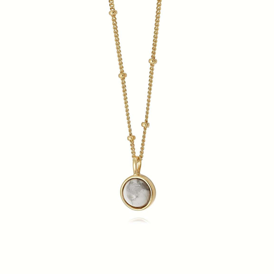 Daisy London Gold Howlite Necklace