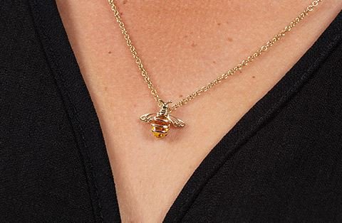 Clogau Honey Bee Gold Necklace