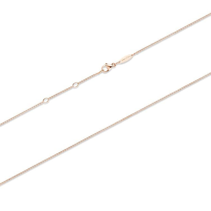 Thomas Sabo Rose Gold Mini Square Belcher Chain Necklace