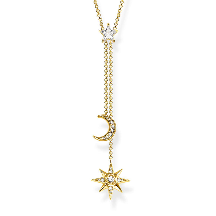 Thomas Sabo Gold Star & Moon Necklace