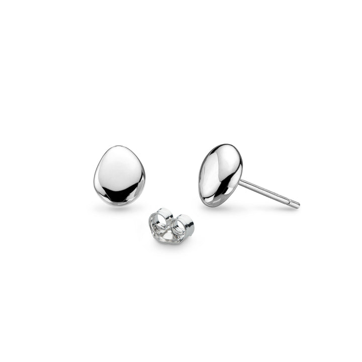 Kit Heath Silver Coast Tumble Stud Earrings