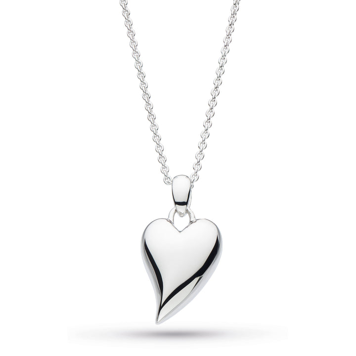 Kit Heath Silver Desire Lust Midi Heart Necklace