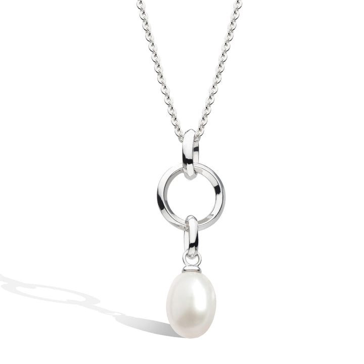 Kit Heath Silver Revival Astoria Pearl Drop Necklace