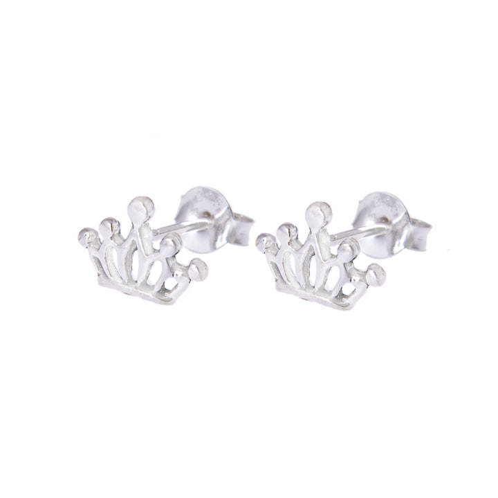 ol&co Silver Crown Earrings