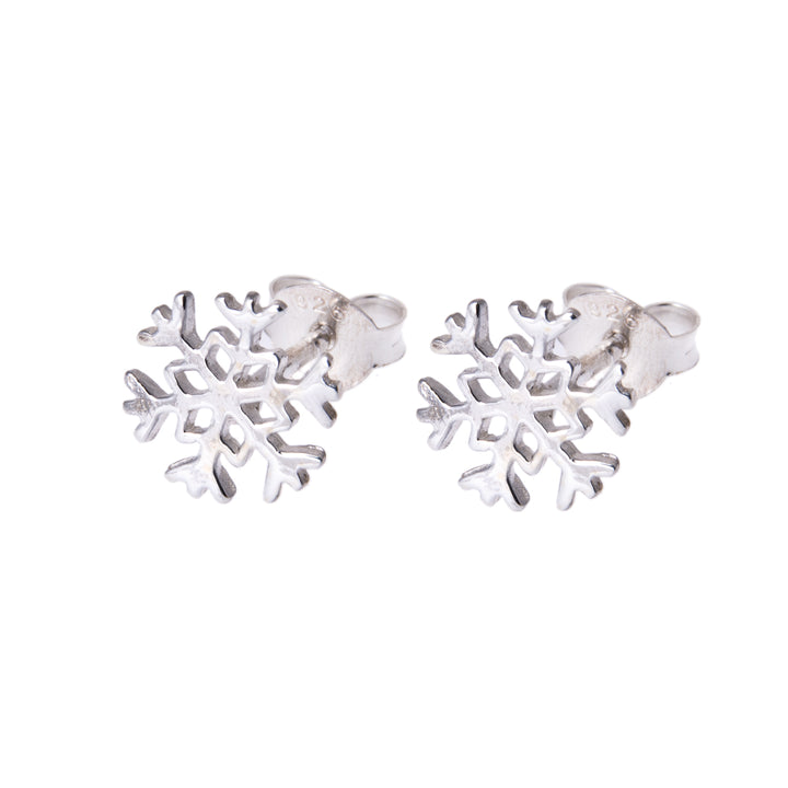 ol&co Silver Snowflake Earrings